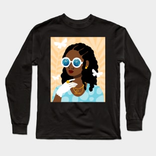 Cornrows Hairstyle Long Sleeve T-Shirt